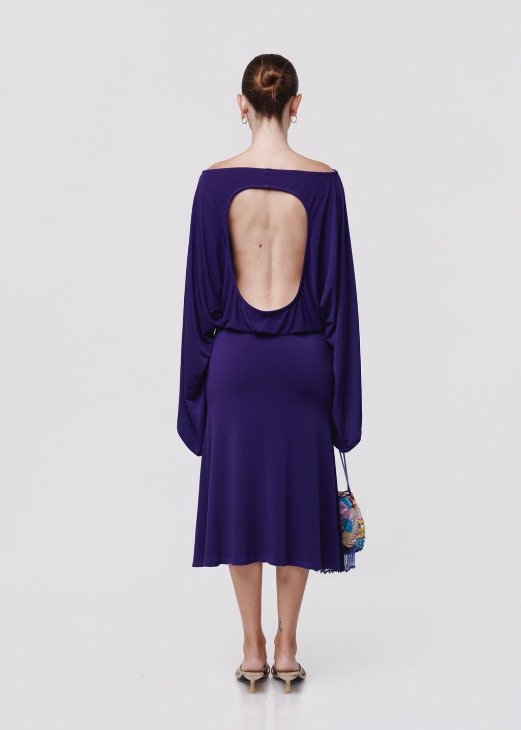 Draped Multiway Dress Purple