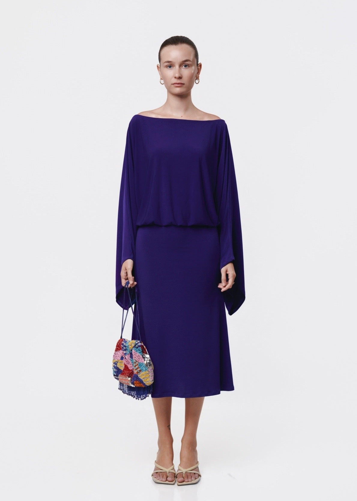 Draped Multiway Dress Purple
